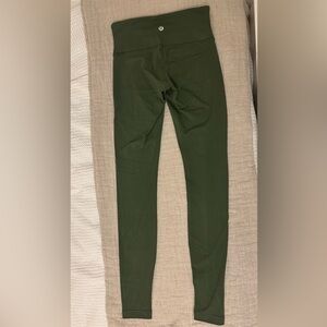 Army green Lululemon leggings